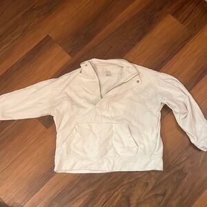 White quarter zip sweatshirt!